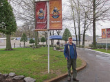 Ken at the entrance to Graceland -  Elvis Presleys home in Memphis, Tennessee