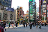 SL Square outside the Hibiya Exit of the Shimbashi Subway Station