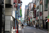 A side street in the Ginza District (upscale shopping), Tokyo