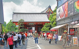 The Nintenmon Gate to the Senso-ji Temple - Tokyo