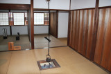 A hearth for the preparation of tea - a maids room is on the left in the back - at theTakayama Jinya in Old Town, Takayama 