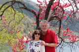 Judy and Richard near the artificial lake created by the construction of the Miboro Dam