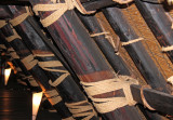 Thatched roof inner support in the Gassho style house of the Nagase Family - Gassho-zukuri Village in Shirakawa-go