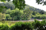 The Bentenjima Islet in the Kyoyochi Pond at the Ryoanji Temple in Kyoto
