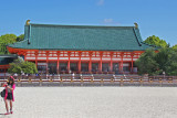 Daigoku-den (Outer Sanctuary) (Great Hall of State) at the Heian-jingu Shrine in Kyoto