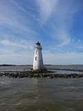 Cockspur Island Lighthouse - view from our boat during Captain Mikes Dolphin Excursion - Tybee Island