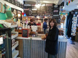 Judy in the Tybean Art and Coffee Bar (terrific coffee) - Tybee Island