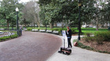 Young violin player in Forsyth Park - Savannah