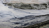 Water carvings in sand made by the sea - East Coast of Tybee Island