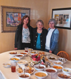 Left to right: Judy, Mary Louise and Renee - after lunch at Mrs. Wilkes' Dining Room - Savannah