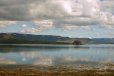 Berufjörður Ebba í skýjum baðaður