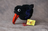 Steiff small woolen raven crow bird