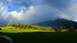 Complete Rainbow from our Apartment at Seefeld