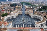Piazza San Pietro - View from the dome of St. Peters Basilica