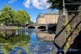 View over the river Svartån towards the castle.