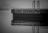 No Diving. Matilda Bay, Perth, Australia