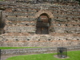 Closer inspection of the brickwork in one arch