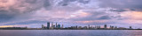 Perth and the Swan River at Sunrise, 1st October 2011