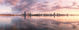 Perth and the Swan River at Sunrise, 6th October 2011