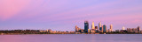 Perth and the Swan River at Sunrise, 10th December 2011