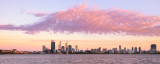 Perth and the Swan River at Sunrise, 1st February 2012