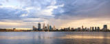 Perth and the Swan River at Sunrise, 21st February 2013