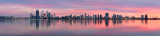 Perth and the Swan River at Sunrise, 30th April 2013