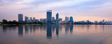 Perth and the Swan River at Sunrise, 3rd July 2013