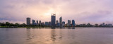 Perth and The Swan River at Sunrise, 8th August 2013