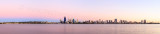 Perth and the Swan River at Sunrise, 19th February 2014