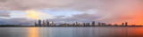 Perth and the Swan River at Sunrise, 18th May 2014