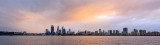 Perth and the Swan River at Sunrise, 1st June 2014