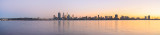 Perth and the Swan River at Sunrise, 11th June 2014