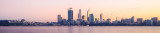 Perth and the Swan River at Sunrise, 14th May 2014