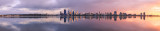 Perth and the Swan River at Sunrise, 22nd June 2014