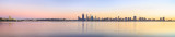 Perth and the Swan River at Sunrise, 3rd July 2014