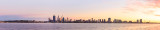 Perth and the Swan River at Sunrise, 19th July 2014