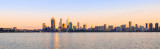 Perth and the Swan River at Sunrise, 25th August 2014