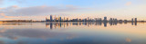 Perth and the Swan River at Sunrise, 15th September 2014