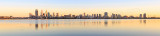 Perth and the Swan River at Sunrise, 7th October 2014