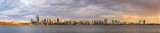 Perth and the Swan River at Sunrise, 30th January 2015