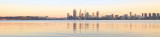 Perth and the Swan River at Sunrise, 18th April 2015