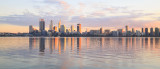 Perth and the Swan River at Sunrise, 25th May 2015