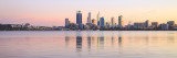 Perth and the Swan River at Sunrise, 15th June 2015