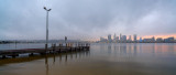 Perth and the Swan River at Sunrise, 29th July 2015