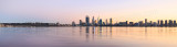 Perth and the Swan River at Sunrise, 1st June 2016