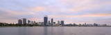 Perth and the Swan River at Sunrise, 9th June 2016