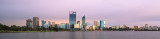 Perth and the Swan River at Sunrise, 13th June 2016
