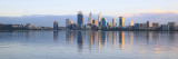 Perth and the Swan River at Sunrise, 21st June 2016