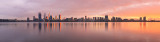 Perth and the Swan River at Sunrise, 23rd June 2016